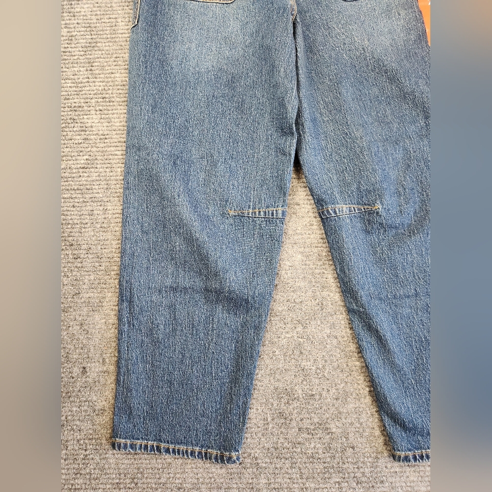 Frye Barrel Jeans Womens Sz 2 Button Fly 5-Pockets Dark/Medium Wash Outdoor NWT - Picture 9 of 16